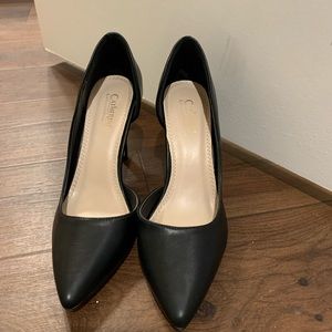 Black heels, size: 6.5
